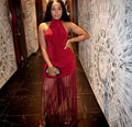 Girl's red dress